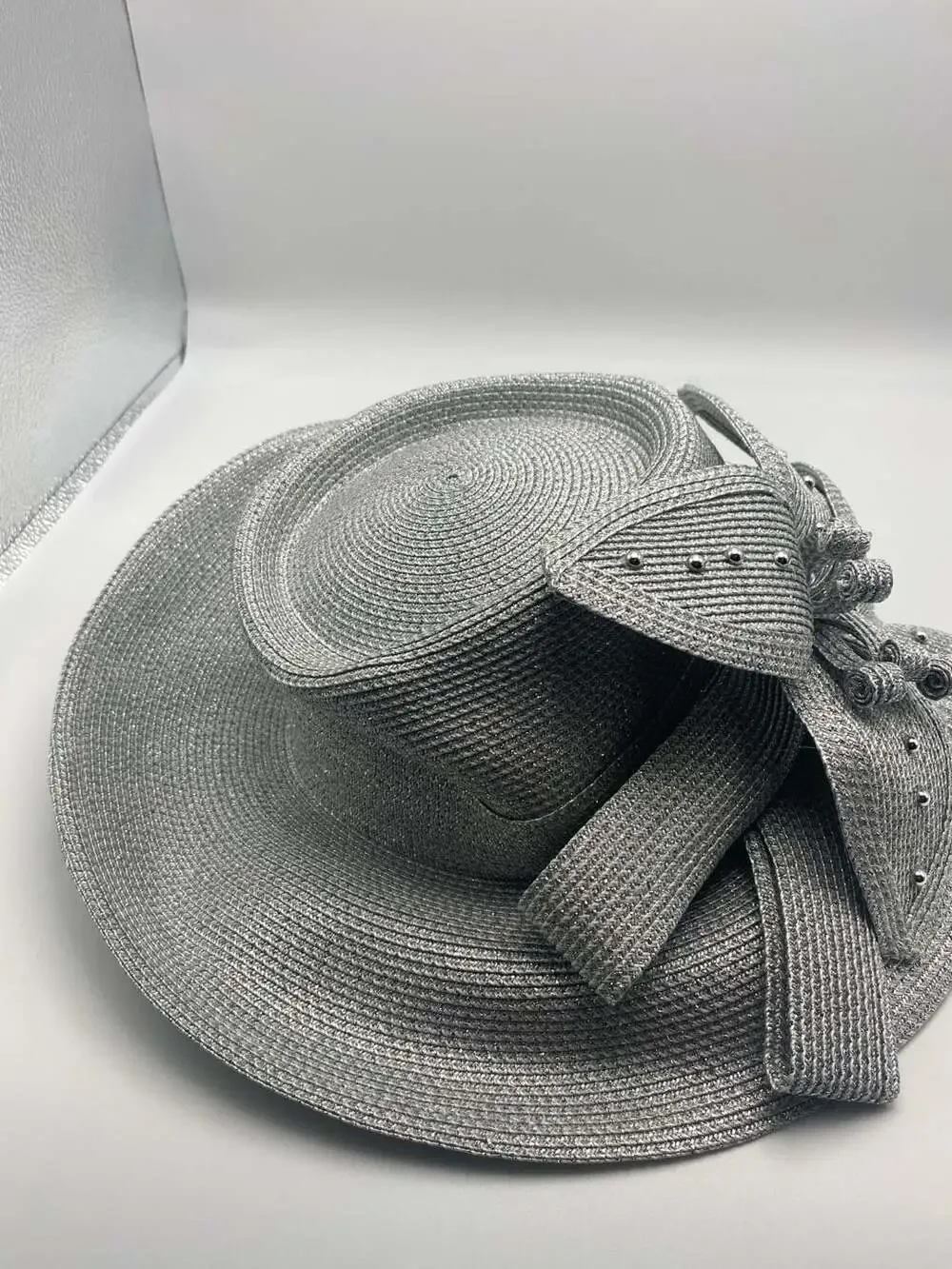 Beautiful Silver Dress / Church Hat by Portofino